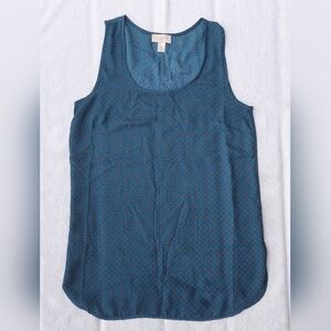LOFT Teal Sleeveless Blouse